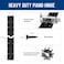 GRRONZEE Black Piano Hinge 36 Inch x 3 Inch Heavy Duty Stainless Steel Piano Hinge Continuous Hinge for Cabinet Door DIY Wood Boxes 005 Leaf Thickness