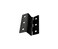 QCAA Heavy Duty 3 Fold Retro Chest Hinge Half Surface for Chest Cabinet Furniture 3 x 18mm Matte Black Made in Taiwan 8 Pack