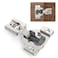Chibery 50 Pack 916 Overlay 4D Concealed Hinges for Face Frame Door Soft Close OnOff Switch Self Closing 105 Open Angle Concealed Stainless Steel Hinges for Framed Cabinet Satin Nickel