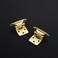 Ravinte 60 Pack 30 Pairs 12 inch Overlay Cabinet Hinges SelfClosing SemiConcealed Face Mount Satin Brass Decorative Hardware with Door Bumpers for Kitchen Cupboard Doors Gold