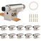 Swess 10 Pack Soft Close Cabinet Hinges with Double Sided Tape Adjustable Soft Close Cabinet Door Damper Slow Close Hinges for Kitchen Cabinets