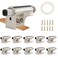 Swess 10 Pack Soft Close Cabinet Hinges with Double Sided Tape Adjustable Soft Close Cabinet Door Damper Slow Close Hinges for Kitchen Cabinets