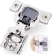 DecoBasics 40 Pack20 Pair 12 Overlay Soft Close Cabinet Hinges for Kitchen Bath Concealed Soft Close Hinge for cabinet Door w Self Closing Damper Easy Upgrade Stainless Steel Last a Lifetime