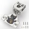 FURNIWARE Closing Speed Control 50 Pack 1516 Inch Overlay Soft Close Hinges for Face Frame Cabinet 4D Adjustment Stainless Steel Kitchen Cabinet Hardware 105 Open Concealed Self Closing Hinge