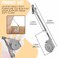 Funnytek Toy Box Hinge Soft Close Lid Stay 105 Degree Open Slow Down Chest Hinges Lid Support for Upward Top Opening Flap Doors Wooden Box Cedar Storage Trunks Benches 2Pack