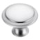 Ravinte 40 Pack Brushed Nickel Kitchen Cabinet Knobs 116 Inch Round Drawer Pulls Satin Nickel Stainless Steel Drawer Handles Door Hardware for Dresser Cabinets