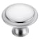 Ravinte 40 Pack Brushed Nickel Kitchen Cabinet Knobs 116 Inch Round Drawer Pulls Satin Nickel Stainless Steel Drawer Handles Door Hardware for Dresser Cabinets
