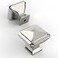 Amerdeco 10 Pack Brushed Satin Nickel Square Kitchen Cabinet Knobs Cabinet Hardware Single Hole Cabinet Pulls Gold Drawer Knobs and Pulls for Bathroom Cabinets ZH0019