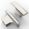 Amerdeco 10 Pack Brushed Satin Nickel Cabinet Knobs 2 Inch 50MM Single Hole Cabinet Pulls Kitchen Cabinet Knobs Drawer Knobs ZH0026