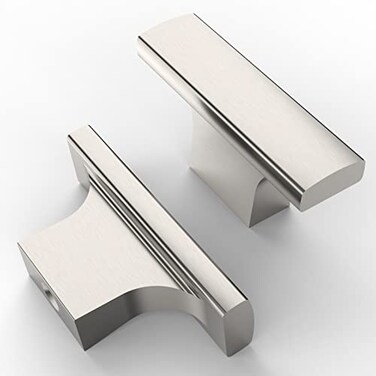Amerdeco 10 Pack Brushed Satin Nickel Cabinet Knobs 2 Inch 50MM Single Hole Cabinet Pulls Kitchen Cabinet Knobs Drawer Knobs ZH0026