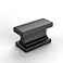 Amerdeco 10 Pack Matte Black Cabinet Knobs 146 Inch37mm Single Hole Cabinet Handles Rectangle Dresser Knobs Drawer Knobs and Pulls for Bathroom Cabinets