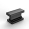 Amerdeco 10 Pack Matte Black Cabinet Knobs 146 Inch37mm Single Hole Cabinet Handles Rectangle Dresser Knobs Drawer Knobs and Pulls for Bathroom Cabinets