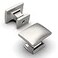 Amerdeco 10Pack Brushed Satin Nickel Cabinet Knobs Pulls 118 Inch Single Hole Square Drawer Handles for Bathroom Cabinets ZH0011