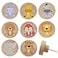 Lasyman 8Pack 18 Wood Cute Nursery Kids Dresser Unique Cabinet Knobs Animal Drawer Pulls Wooden Knob