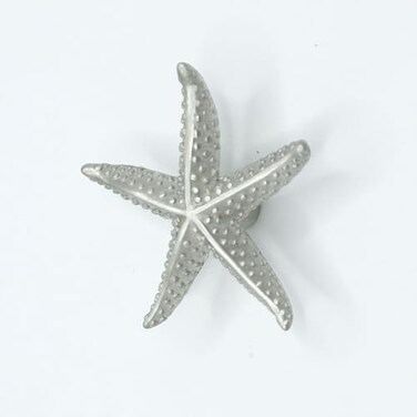 Costello Coastal Knobs Costello Coastal Starfish Cabinet Knob Medium Pewter Hardware Collection Kitchen Bedroom Living Room Bathroom Cabinet and Drawer Knobs