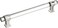 Amerock Cabinet Pull ClearPolished Nickel 6516 inch 160 mm CentertoCenter Glacio 1 Pack Drawer Pull Drawer Handle Cabinet Hardware
