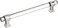 Amerock Cabinet Pull ClearPolished Nickel 6516 inch 160 mm CentertoCenter Glacio 1 Pack Drawer Pull Drawer Handle Cabinet Hardware