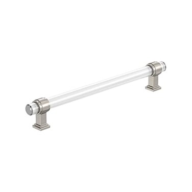 Amerock BP36661CG10 ClearSatin Nickel Cabinet Pull 8 inch 203 mm CentertoCenter Cabinet Handle Glacio Drawer Pull Kitchen Cabinet Handle Furniture Hardware