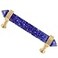 mookaitedecor Brushed Brass with Blue Smelting Quartz Double Crystal Points Drawer Pulls Cabinets Handles Door Knobs for Dresser Cupboard Kitchen Decor