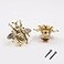 HEVSTIL 2Pack Bee Shape Cabinet KnobNature Theme Single Hole Pulls for Cabinet Dresser Knobs Furniture DoorAntique Gold
