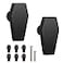 Gothvanity Gothic Coffin Cabinet Knobs 8 Pack Black Spooky Dark Aesthetic Decor Wooden Drawer Pulls for Kitchen Cabinet Dresser Cupboard 26x13 Inches