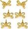 Perilla Home Set of 6 Brass Bow Knobs for Cabinet Drawers Decorative Bow Knobs for Home Kitchen Cabinet Hardware Cupboard Metal knobs Door Dresser Wardrobe and Drawer Pulls