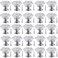 NSBELL 26PCS Clear Crystal Drawer Knobs 24mm DiamondShaped Acrylic Cabinet Knobs Pulls for Kitchen Dresser Drawer and Cupboard
