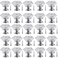 NSBELL 26PCS Clear Crystal Drawer Knobs 24mm DiamondShaped Acrylic Cabinet Knobs Pulls for Kitchen Dresser Drawer and Cupboard