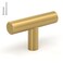 LONTAN 20 Pack Gold Cabinet Knobs Brushed Brass Drawer Knobs T Bar Cabinet Hardware for Dresser Cupboard Kitchen Bathroom