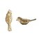 Qinwuwu 2 PCS Pure Copper Decorative Cabinet Knobs Creative Little Bird Art Kitchen Hardware Cupboard Drawer Dresser Pulls Handles Golden