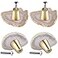 mookaitedecor Agate Slice Cabinet Knobs with Screws Set of 4 Drawer Pull Handles Dresser Wardrobe Cupboard Decorative