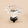 coolnews 16 Pack Crystal Glass Cabinet Knobs Dresser Knobs Drawer Knobs and Pulls for Kitchen Cupboard Square 138 Inch Black