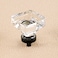 coolnews 16 Pack Crystal Glass Cabinet Knobs Dresser Knobs Drawer Knobs and Pulls for Kitchen Cupboard Square 138 Inch Black