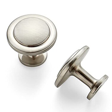 Ravinte 20 Pack Brushed Nickel Cabinet Pulls and Knobs 114 inch for Kitchen and Dresser Drawers