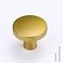 goldenwarm 20 Pack Brushed Brass Cabinet Knobs for Modern Kitchen Hardware Handles Gold Round Drawer Knob for Closet Bifold Cabinets Pulls127 Inch