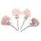 Malimali Natural Rose Quartz Knobs for Cabinets and Drawers Set of 4Pink Dresser Drawers Pulls and KnobsCrystal Closet Door Knobs for Bifold Doors Cupboard Wardrobe Kitchen Bathroom