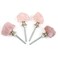 Malimali Natural Rose Quartz Knobs for Cabinets and Drawers Set of 4Pink Dresser Drawers Pulls and KnobsCrystal Closet Door Knobs for Bifold Doors Cupboard Wardrobe Kitchen Bathroom