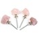 Malimali Natural Rose Quartz Knobs for Cabinets and Drawers Set of 4Pink Dresser Drawers Pulls and KnobsCrystal Closet Door Knobs for Bifold Doors Cupboard Wardrobe Kitchen Bathroom