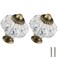 Zernmiarder Ivory Blue Pumpkin Knobs 12 Pack Ceramic Cabinet Knobs Vintage Drawer Pulls Antique Dresser Pulls with Screws Blue Flower