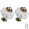 Zernmiarder Ivory Blue Pumpkin Knobs 12 Pack Ceramic Cabinet Knobs Vintage Drawer Pulls Antique Dresser Pulls with Screws Blue Flower