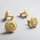 Myxekllo Brass Cabinet Round Knobs 4 Pack Gold Euro Style Cabinet Knob Dresser Drawer Modern Dresser Drawer Knobs Vintage Brass Cabinet Knobs