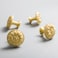 Myxekllo Brass Cabinet Round Knobs 4 Pack Gold Euro Style Cabinet Knob Dresser Drawer Modern Dresser Drawer Knobs Vintage Brass Cabinet Knobs
