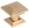 Southern Hills 5pc Brushed Gold Knobs for Kitchen Cabinets and Drawers Square Pulls for Dresser Drawers and Furniture 5 Pack