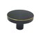 OUTAKU Solid Brass Round Cabinet Drawer Knobs Black Furniture Dresser Pulls Kitchen Cupboard Door Knob Handles Modern 4Pack 33x20mm4