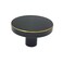 OUTAKU Solid Brass Round Cabinet Drawer Knobs Black Furniture Dresser Pulls Kitchen Cupboard Door Knob Handles Modern 4Pack 33x20mm4