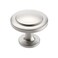 Alzassbg 5 Pack Brushed Satin Nickel Cabinet Knobs 114 Inch Diameter Round Kitchen Knobs for Cabinets and Drawers AL6012SN