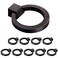 WEAVERBIRD Round Cabinet Knob Oil Rubbed Bronze Ring Pull Handles Single Hole Zinc Alloy Drawer Knobs 157 Diameter Pack of 10
