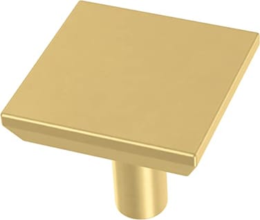 Franklin Brass 10Pack Modern Gold Cabinet Knobs for Dressers Drawers Kitchen Cabinet Door Vanity Furniture Closet Knobs 118 Inch Square Simple Square