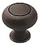 Amerock Cabinet Knob Oil Rubbed Bronze 114 inch 32 mm Diameter Everyday Heritage 10 Pack Drawer Knob Cabinet Hardware