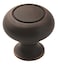 Amerock Cabinet Knob Oil Rubbed Bronze 114 inch 32 mm Diameter Everyday Heritage 10 Pack Drawer Knob Cabinet Hardware